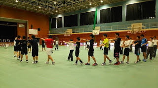 課外の練習風景