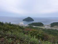 秋の陸奥湾展望所